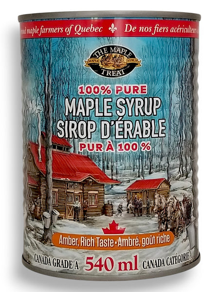 Decacer Pure Maple Syrup, Canada #1 Medium, 540ml/18.26oz. - Front Of Can