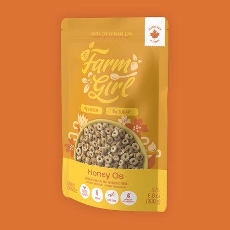 Farm Girl Honey Os Cereal, 280g/9.8 oz., Pouch, front of pouch
