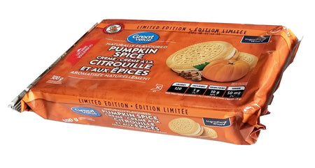 Great Value Pumpkin Spice Creme Sandwich Cookies, 300g/10.5 oz. {Imported from Canada}