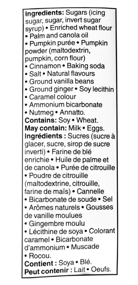 Great Value Pumpkin Spice Creme Sandwich Cookies, 300g/10.5 oz. {Imported from Canada}