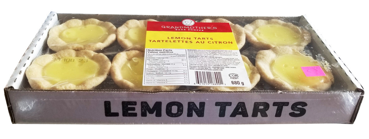 Grandmother's Bake Shoppe Lemon Tarts, 8ct, 680g/24 oz. Box {Imported from Canada}