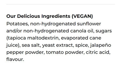 Hardbite Jalapeno Natural Potato Chips, 150g/5.3oz., {Imported from Canada}