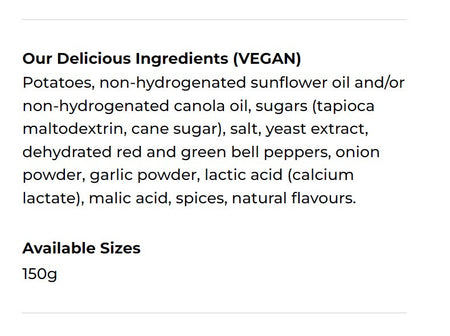 Hardbite Pepper Jack All Natural Potato Chips, 150g/5.3oz., {Imported from Canada}