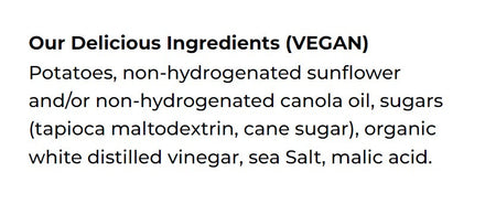 Hardbite Rock Salt and Vinegar All Natural Potato Chips, 150g/5.3oz., {Imported from Canada}