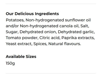 Hardbite Southwest Chili All Natural Potato Chips, 150g/5.3oz., {Imported from Canada}