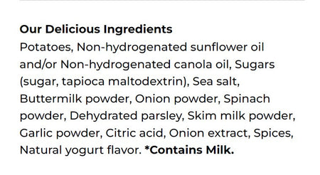 Hardbite Wild Onion & Yogurt All Natural Potato Chips, 150g/5.3oz., {Imported from Canada}