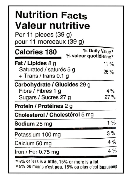 Hershey's Milk Chocolate Rainbow Eggies, 200g/7.1 oz. - Nutrition Facts Label