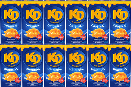 Kraft Dinner Original Macaroni & Cheese 225g x (12pk) {Imported from Canada}