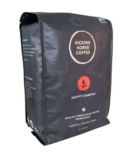 Kicking Horse Organic Happy Camper Whole Bean Coffee, 30 oz./830g {Imported from Canada}