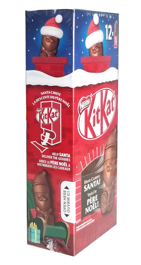 Nestle Kit Kat Chocolate Santas 12ct, 130g/4.5 oz. Box {Imported from Canada}