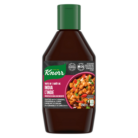 Knorr Taste of India Concentrated Bouillon, 250ml/8.75 fl. oz., Bottle {Imported from Canada}