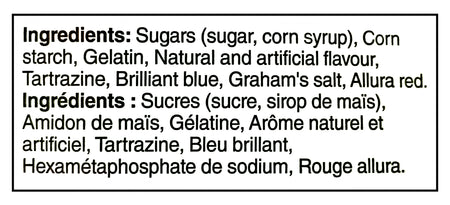 List of ingredients of LUCKY CHARMS Just Magical Marshmallows, 113g/3.9 oz with translations in French