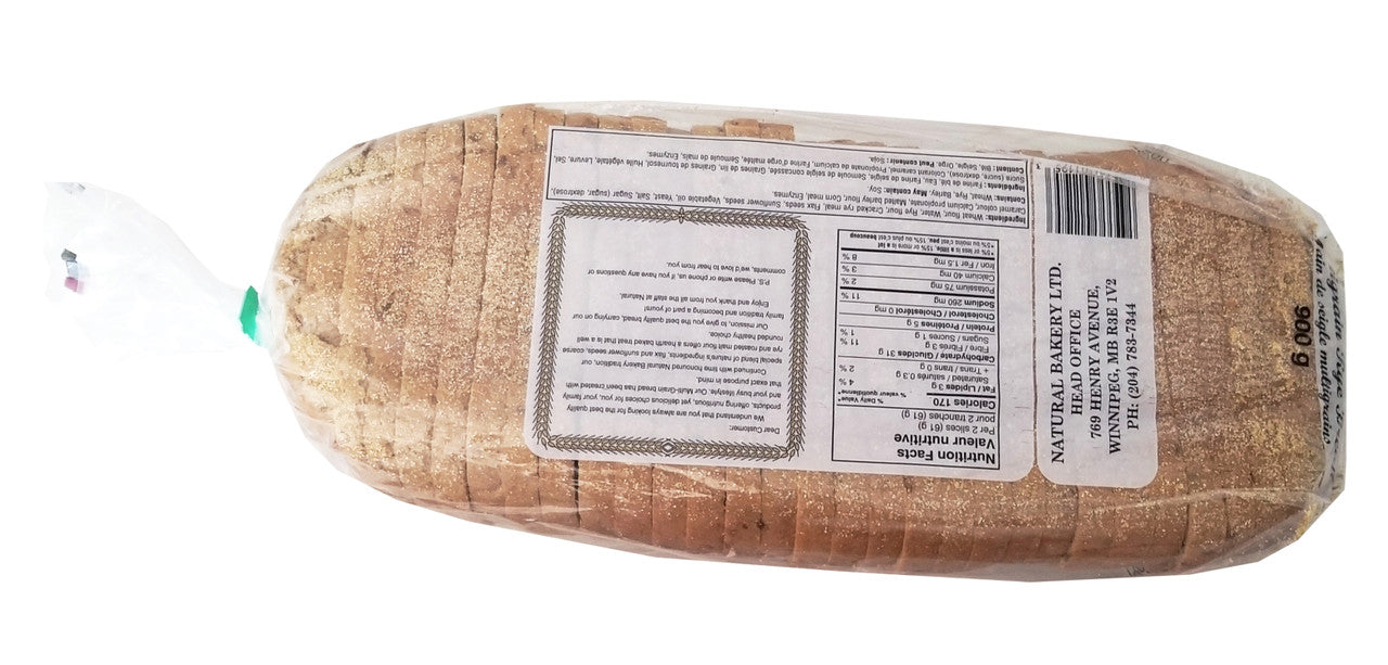 Natural Bakery Mulitgrain Rye Bread, 900g/31.7 oz., Single Loaf, Sliced {Imported from Canada}