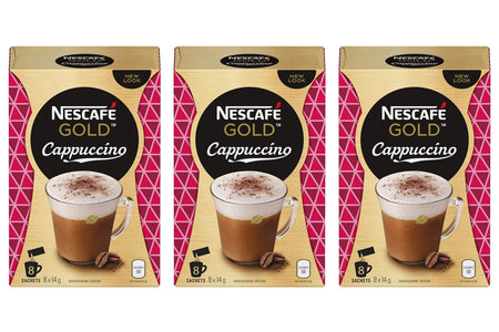 Nescafe Instant Cappuccino in Individual Pockets 3pk {Imported from Canada}