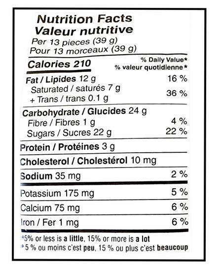 Nestle Aero Hide Me Eggs 100g/3.6oz Bag Nutritional Facts
