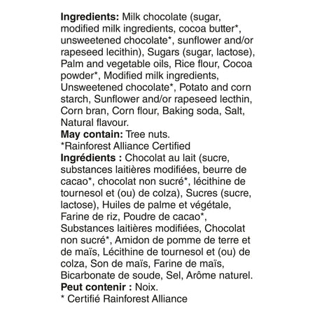 Nestle KitKat Hide Me Eggs 153g/5.4oz Bag Ingredients