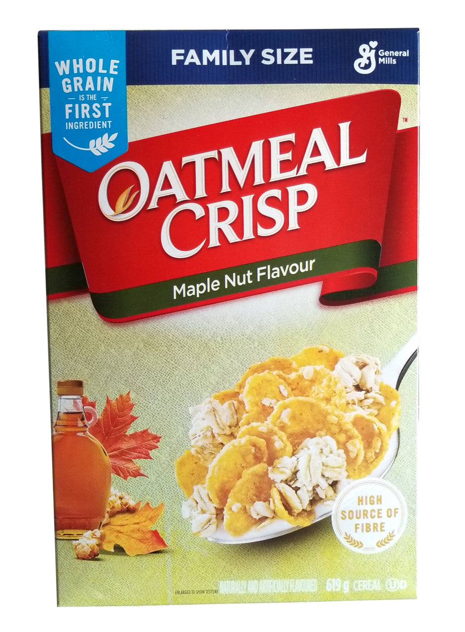 Oatmeal Crisp Maple Nut Flavour Cereal, 619g/21.6 oz., Box {Imported from Canada}
