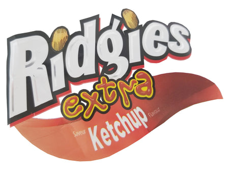 Old Dutch Ridgies Extra Ketchup Potato Chips, 200g/7 oz., Bag, {Imported from Canada}