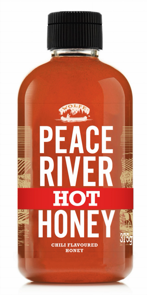 Honey Bunny Peace River Hot Honey, 375g/13 oz., {Imported from Canada}