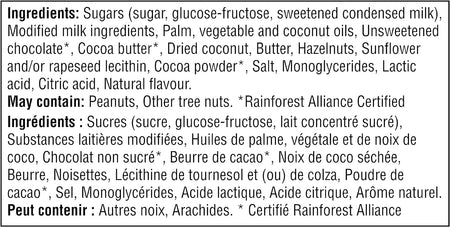 Quality Street Assorted Pralines, 260g/9.1 oz. Gift Box Ingredients