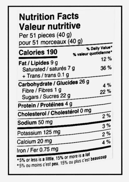 Reese's Pieces Pouch, 230g/ 7.2 oz Pouch Nutrition Facts