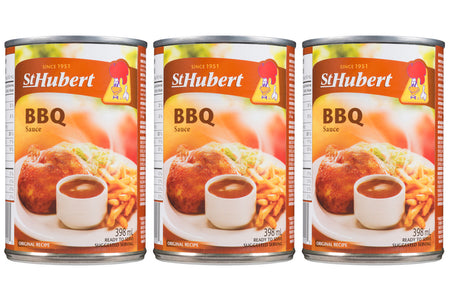 St Hubert BBQ Gravy Sauce, 398ml/ 13.5 fl. Oz. Cans (Pack of 3) {Imported from Canada}
