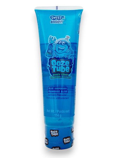 Sweet Bandit Ooze Tube Liquid Candy, One Tube 114g/4 oz. - Font Of Blue Raspberry Tube