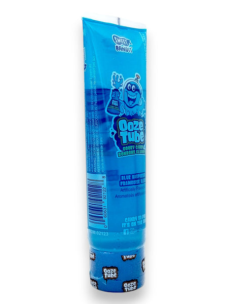 Sweet Bandit Ooze Tube Liquid Candy, One Tube 114g/4 oz. - Side Of Blue Raspberry Tube