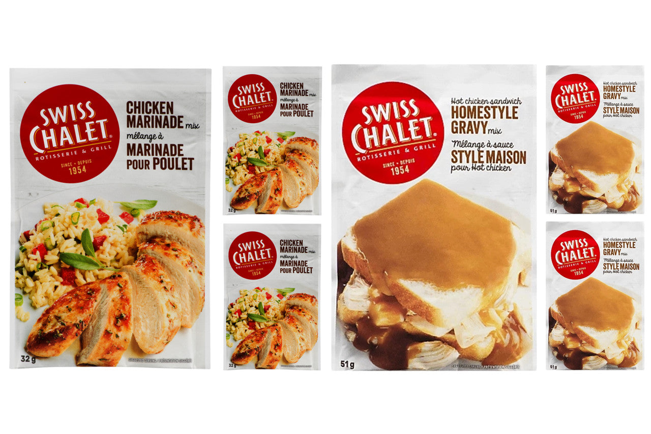 Swiss Chalet Chicken Marinade and Homestyle Gravy Variety Pack, 6 count