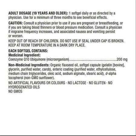 Kirkland Coenzyme Q10 200 mg, 225 Clear Enteric Softgels {Imported from Canada}