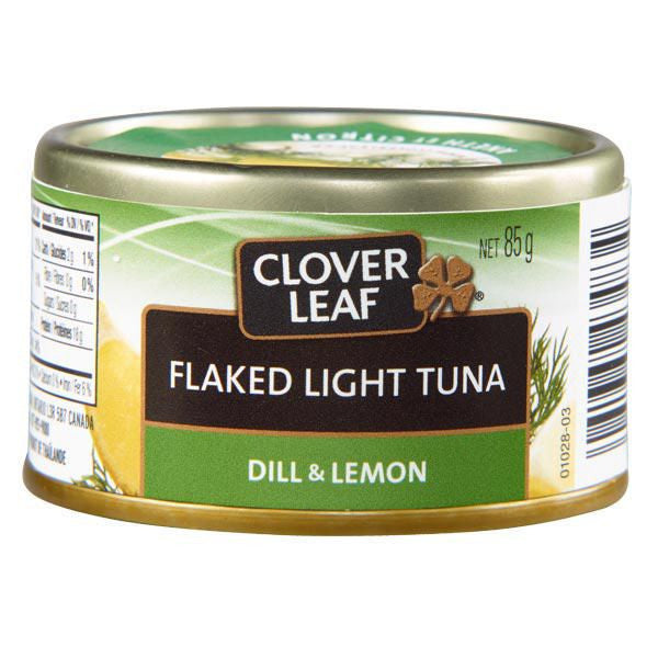 Clover Leaf Flaked Light Tuna, 85g/3 oz., Dill and Lemon {Imported from Canada}