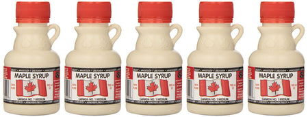 L B Maple Treat 300ml/10.14 oz., Plastic Jug #1 Medium Maple Syrup,100ml x 3