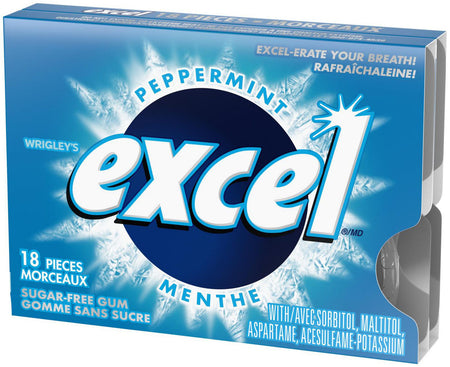 Excel Variety Pack 54-Pieces of Gum, 3 x 18ct {Imported from Canada}