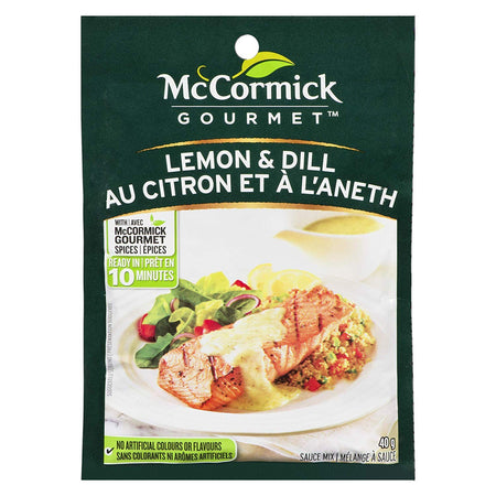 McCormick Gourmet, Lemon & Dill Dry Mix, 40g/1.4 oz., {Imported from Canada}