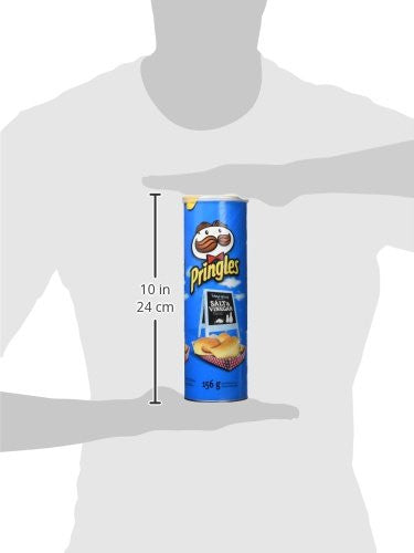 Pringles Salt & Vinegar Potato Chips 156g/5.5oz, Cans, 14 Pack, {Imported from Canada}