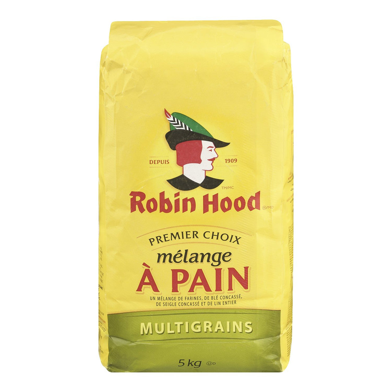 Robin Hood Multigrain Bread Flour 5kg/11 lbs. Bag, {Imported from Canada}