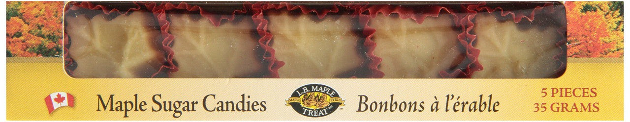 L B Maple Treat, Gluten Free Maple Sugar Candies, 35g/1.2 oz., {Imported from Canada}