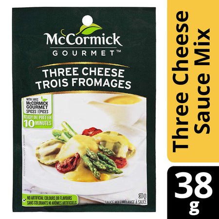 McCormick Gourmet, Dry Sauce Mix, Three Cheese, 38g/1.3 oz., {Imported from Canada}