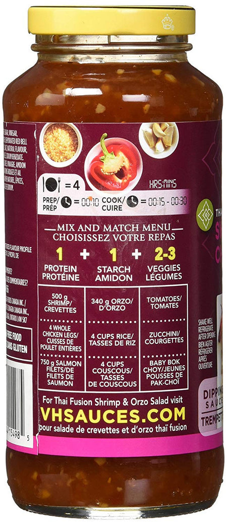 VH Sweet Thai Chili Dipping Sauce, 341ml/11.5oz, Jar, {Imported from Canada}