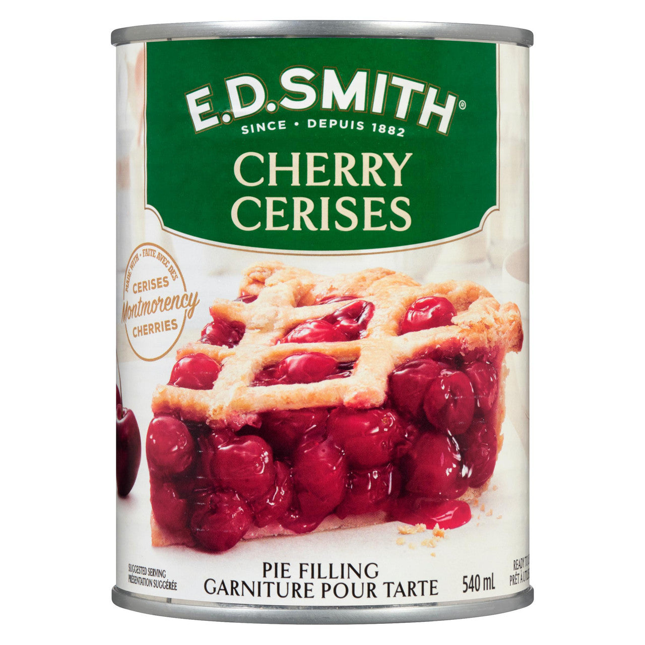 E.D. Smith Cherry Pie Filling, 540mL/18.9 oz. Can {Imported from Canada}
