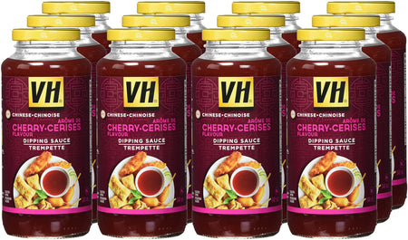 VH Cherry Dipping Sauce (12 Count), 341ml/11.5oz, Jars, {Imported from Canada}