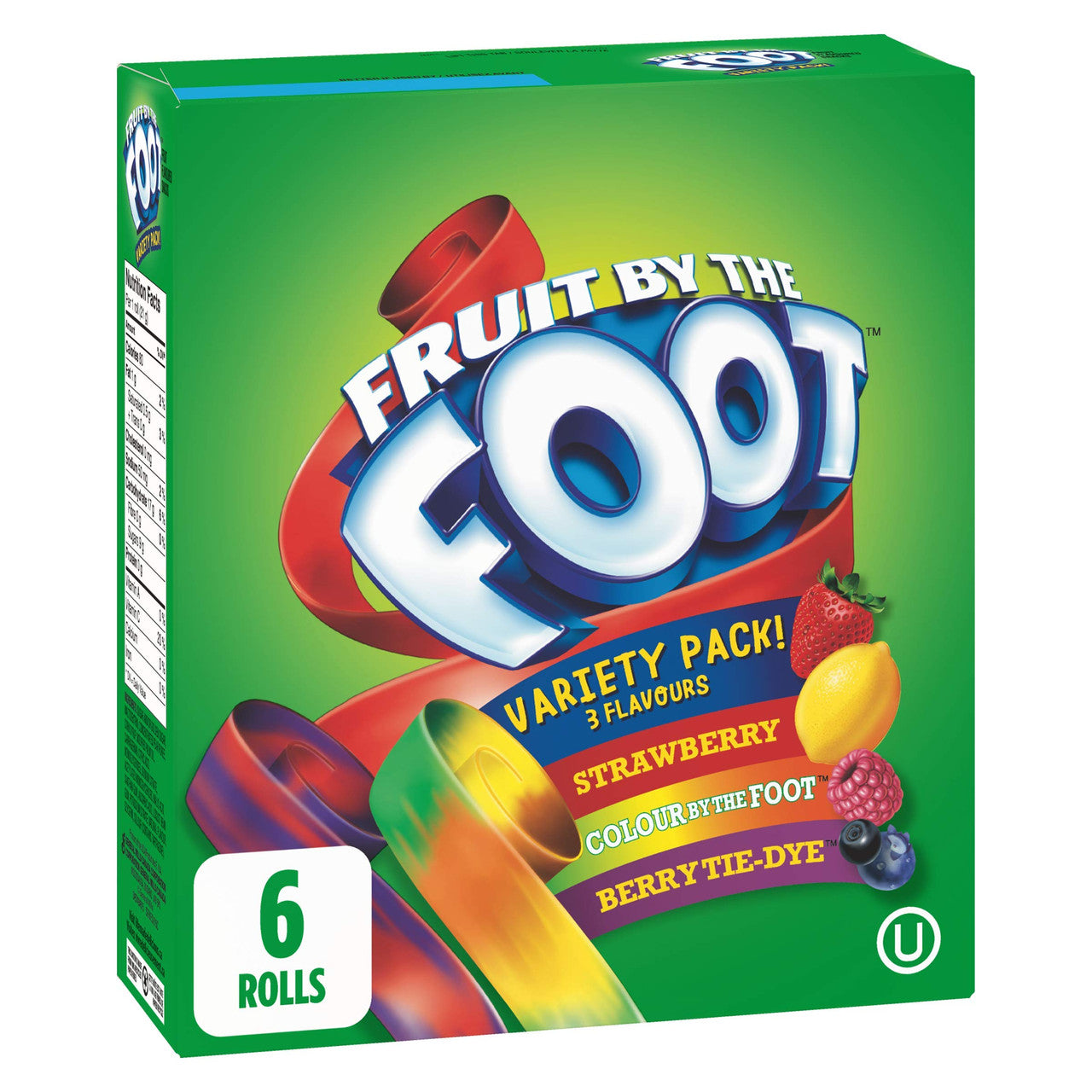 Betty Crocker Fruit by The Foot Variety Pack, 6ct, 128g/4.5oz, (Imported from Canada)