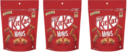Kit Kat Chocolate Minis 380g/13.4oz., Pouch, 3pk., {Imported from Canada}