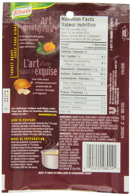 Knorr Classic Roast Gravy Mix, Turkey, 30g/1.1oz {Imported from Canada}