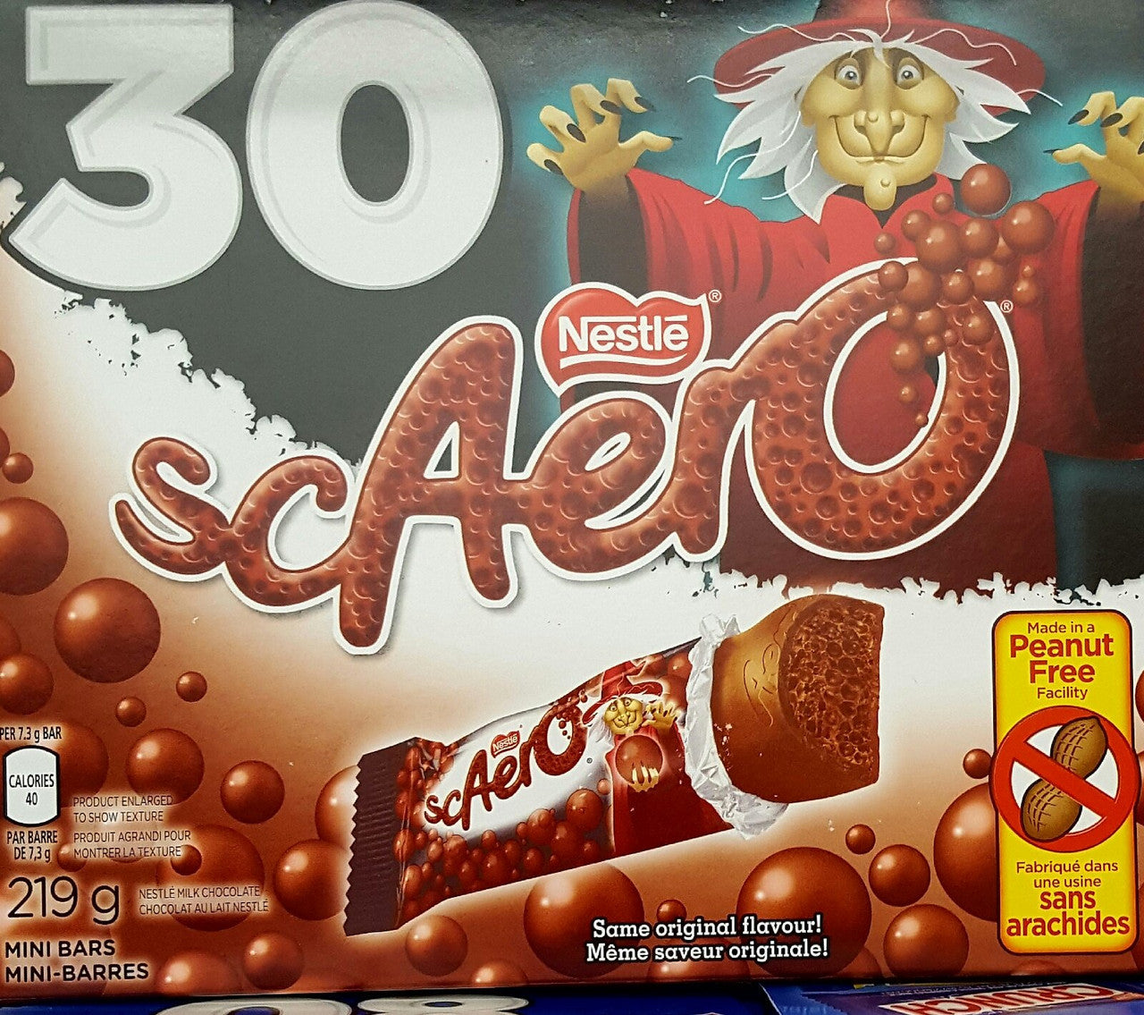Nestle Scaero 30 Pk Aero Snack Size Halloween Bars {Imported from Canada}