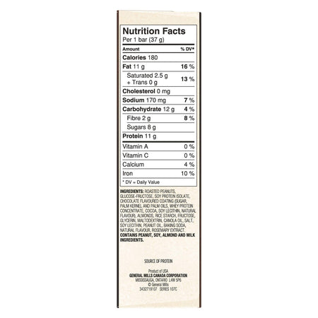 Nature Valley Protein Peanut Almond & Dark Chocolate Flavour, 4ct, 148g/5.2 oz.