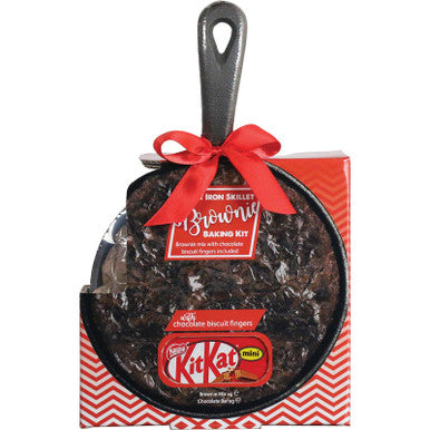 Mini Chocolate Brownie Christmas Cast Iron Skillet Baking Kit: Kit Kat Edition, 76g/2.7oz., {Imported from Canada}
