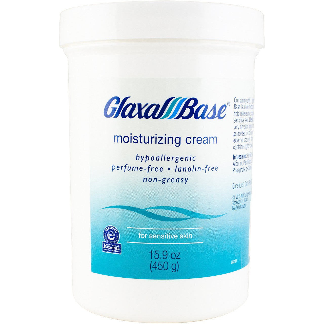 Glaxal Base Moisturizing Cream - 450g (15.9 Oz) Large Size, {Imported from Canada}
