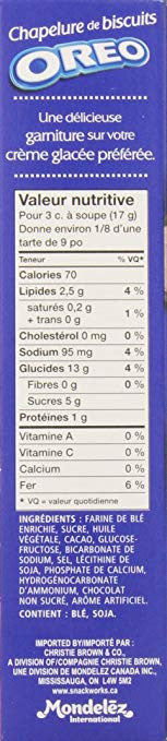 Oreo Baking Crumbs 400g/14.10 oz., {Imported from Canada}