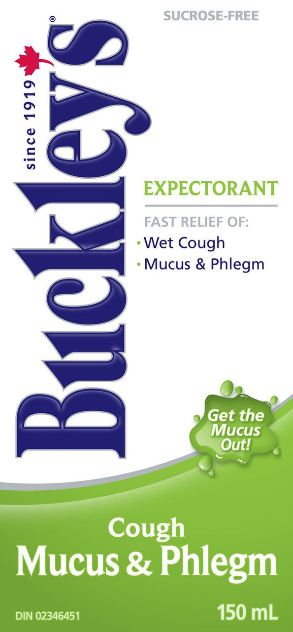 Buckley's Mucus & Phlegm Cough Syrup, 150ml/5.1 oz (Imported from Canada)